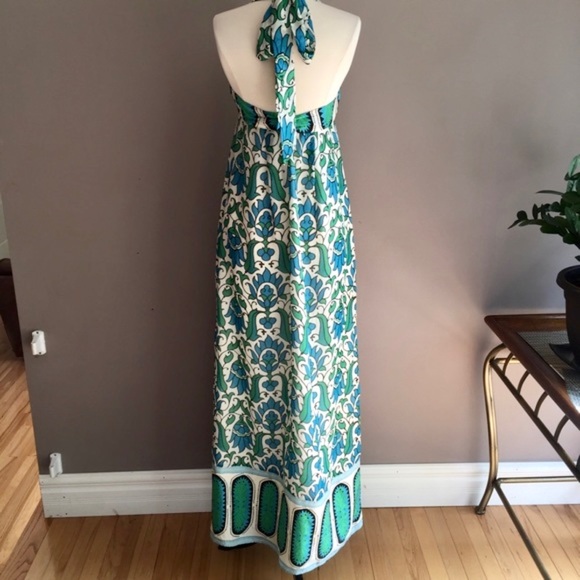 MAXI DRESS 👗100% SILK BY HOSS INTROPIA SIZE M - Picture 3 of 4